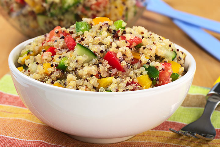 Quinoa (κινόα)- Ένας διατροφικός θησαυρός salad with quinoa- σαλάτα με κινόα