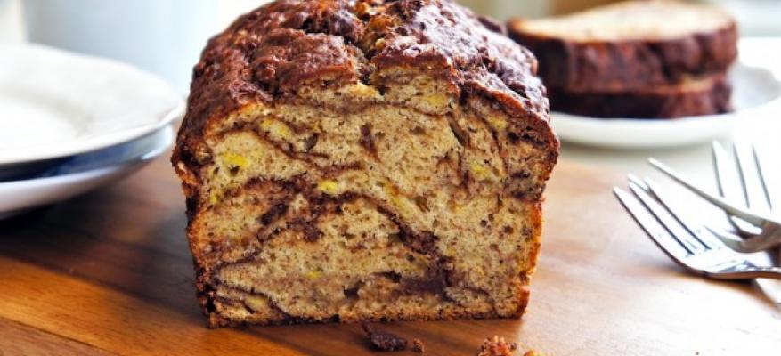 Κέικ μπανάνα με χαρουπάλευρο Κεικ μπανάνα με χαρουπάλευρο